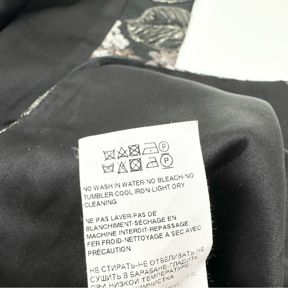 DOLCE & GABBANA Floral Brocade Mini Skirt, Gray - Picture 10 of 12